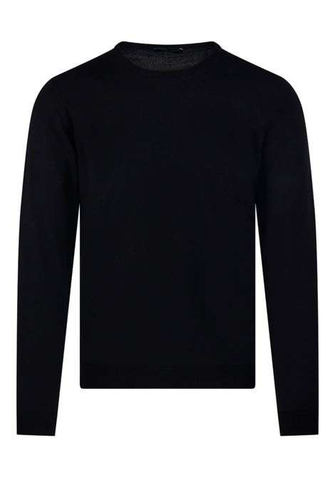 crew-neck sweater man black ROBERTO COLLINA | 253M01001M0109